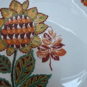 Vintage porcelain plate from Tuileries with exclusive AUBUSSON decoration.