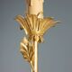 Pair of antique candelabra in carved and gilded wood, Italy, 20th century