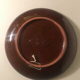 Assiette céramique vintage décor a l’oiseau