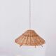 Suspension vintage en osier