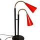 Lampe de bureau en métal et laiton, 1970