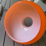 Vintage globe in orange opaline