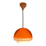 Suspension Space Age orange et blanche
