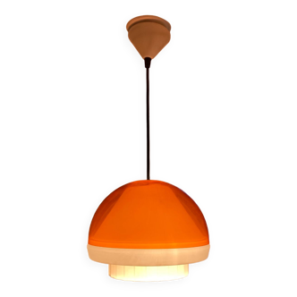 Suspension Space Age orange et blanche