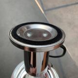 Vintage German table lamp in chrome and glass by Motoko Ishii for Staff.