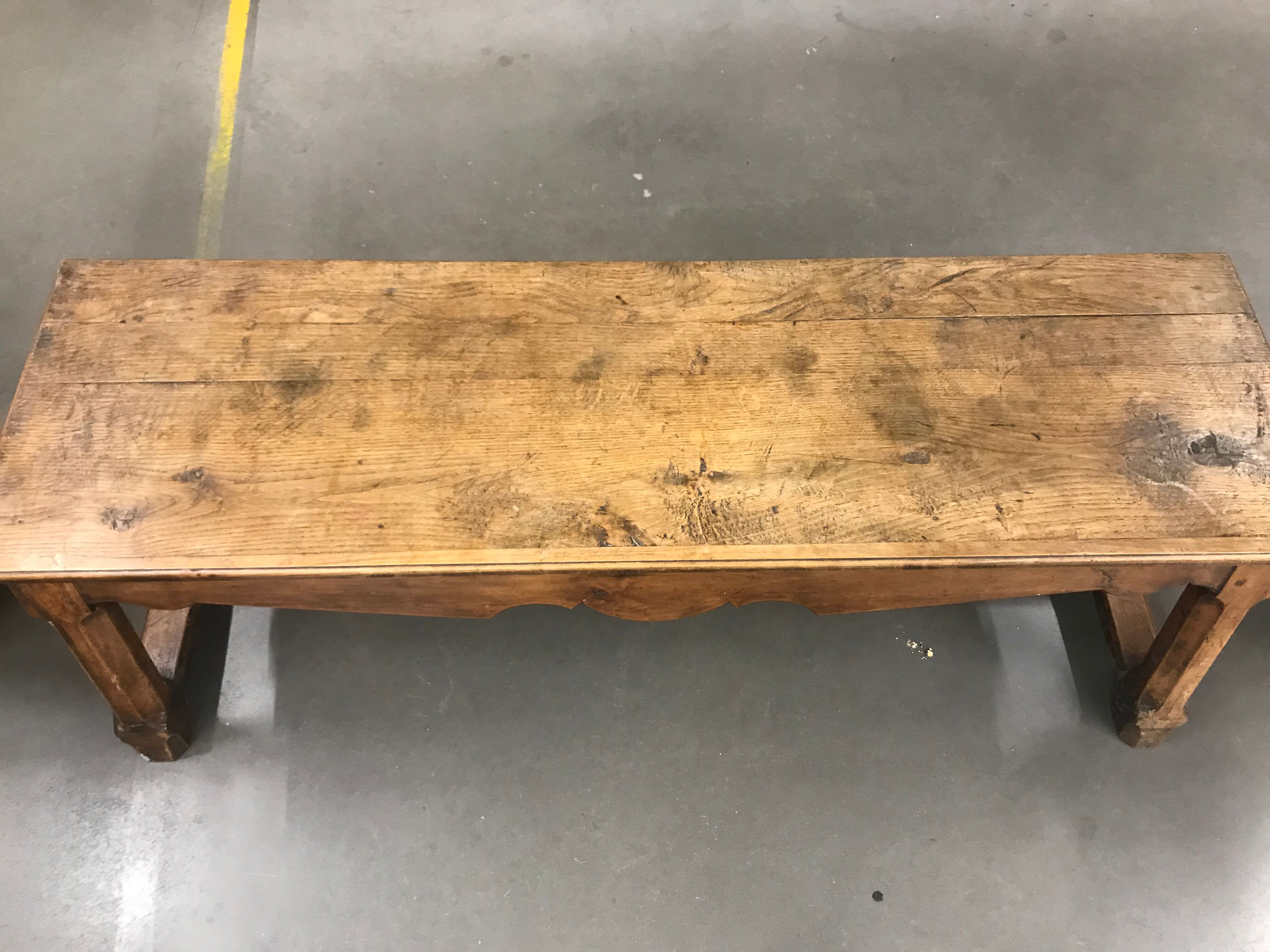 19th oak bench