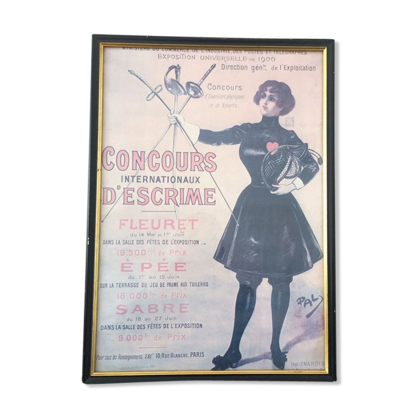 Old 1900 Universal exhibition poster