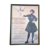 Old 1900 Universal exhibition poster