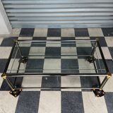 Table basse en verre vintage