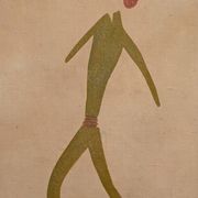 Tassili Rock Painting, signed G. Le Poitevin – 1960