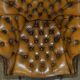 Vintage Leather Chesterfield Director's Armchair