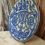 Assiette en faïence espagnole à décor bleu – XIXe siècle