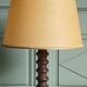 Lampe en bois tourné esprit Dudouyt