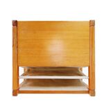Bohemian Pine Coffee Table with Magazine Holder to Karin Möbring for Ikea 1970s