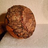 Terracotta vase covered with cork from the 70s