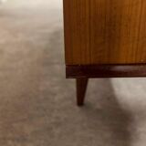 Scandinavian teak cabinet 1960 with mounting plan