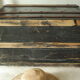 Domed travel trunk old wood