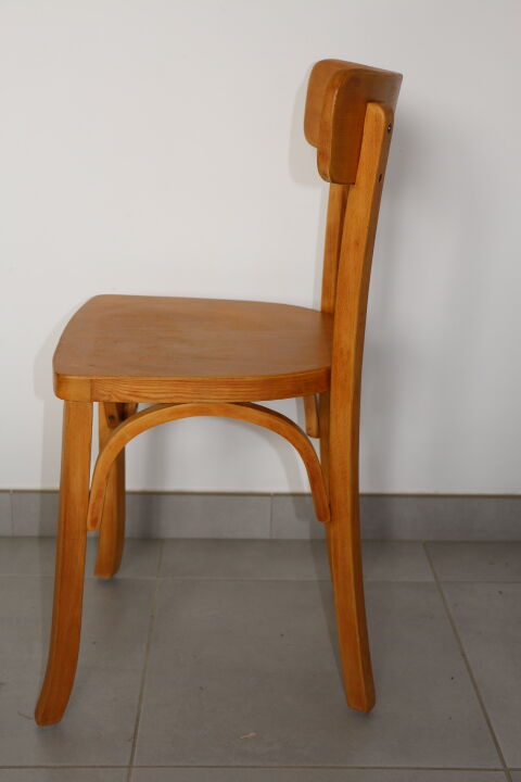 Light beech bistro chair 1950
