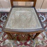 Set of 6 Art Deco chairs in marquetry and caning.
