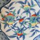 Pair of Asian plates decoration pomegranates