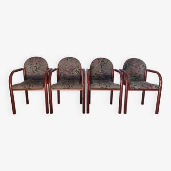 Suite de 4 chaises vintage 1960 Baumann