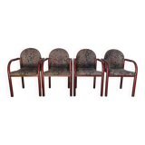 Suite de 4 chaises vintage 1960 Baumann