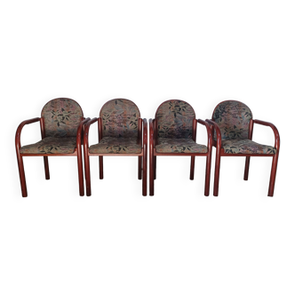 Suite de 4 chaises vintage 1960 Baumann