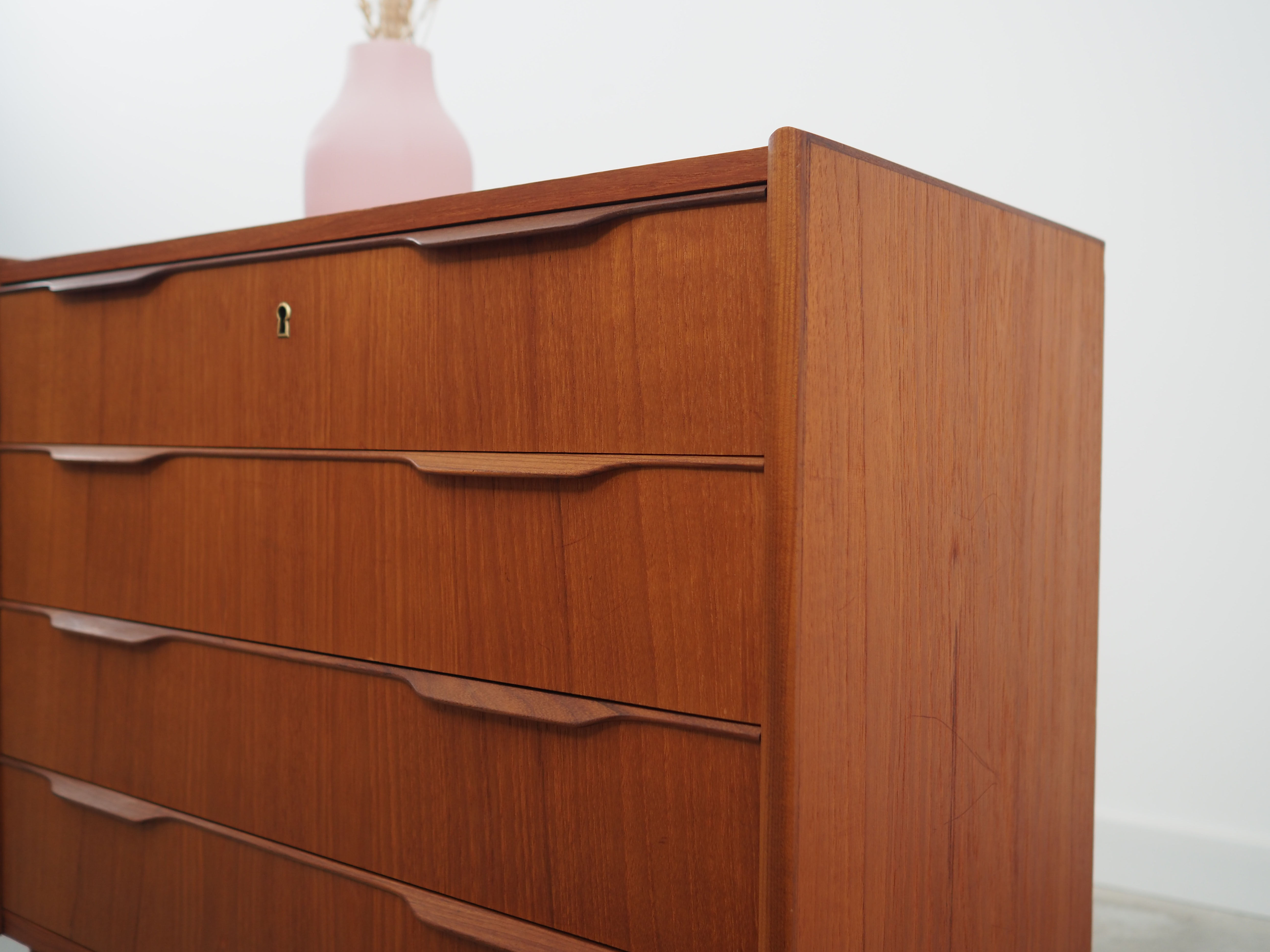 Teak chest of drawers, Danish design, 1970s, made in Denmark