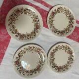 4 Johnson Bross dessert plates