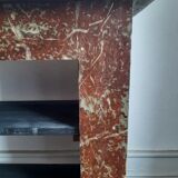 Shelf old mantelpiece faux marble circa 1900