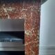 Shelf old mantelpiece faux marble circa 1900