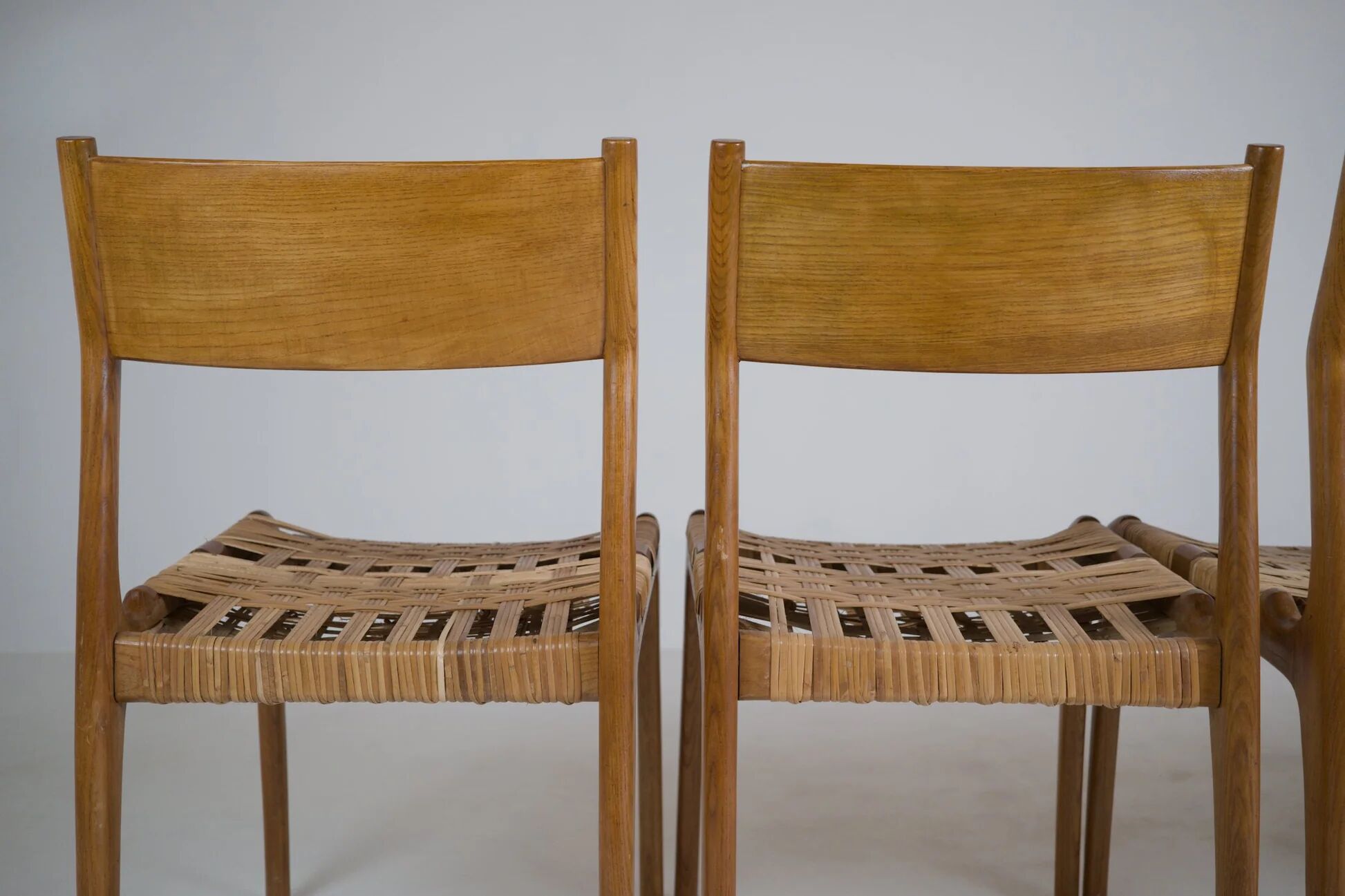 Set of 6 GESSEF chairs published by Consorzio Sedie Friuli, Italy, 1970s.