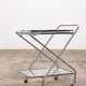 Vintage trolley nice chrome or bar cart, 1960 France.