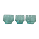 Trio de verres de Biot bleu azur