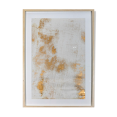 "La cage dorée.2" huile sur papier,  encadré