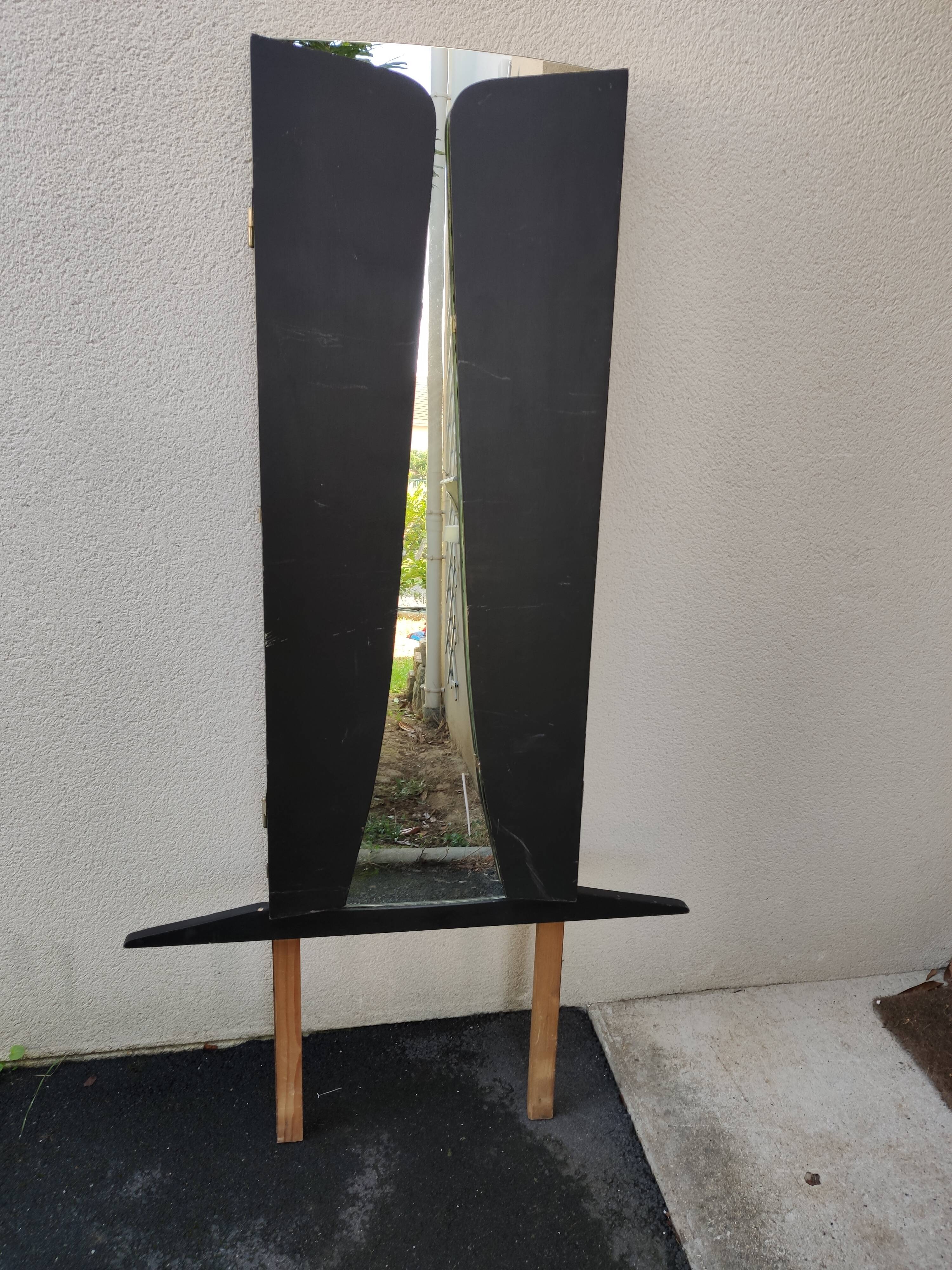 Large triptych Mirror 90x156cm