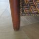 Woven rattan armchair and exotic wood in colonial style, 1980s.