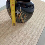 Vase japonais Yamaji à décor d'iris