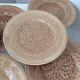 Longchamps Barbotine Terre de Fer dessert plates with fruit and hazelnuts