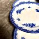 6 Staffordshire blue ironstone dinner plates
