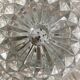 Vintage round molded glass ceiling light