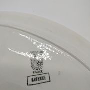 Pair of ceramic dishes from Sarreguemines digoin décor aux Roses
