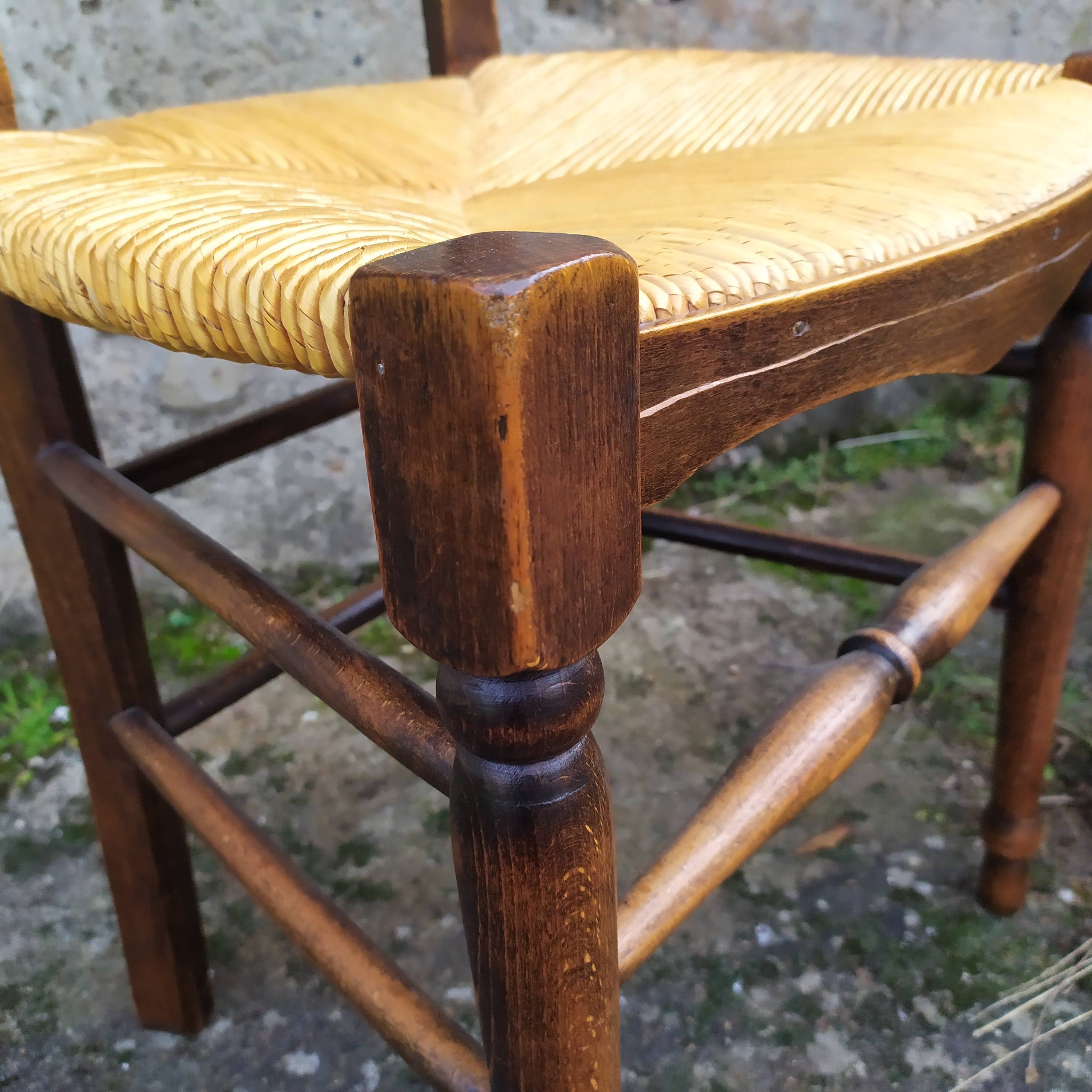 Chaises paillés rustique