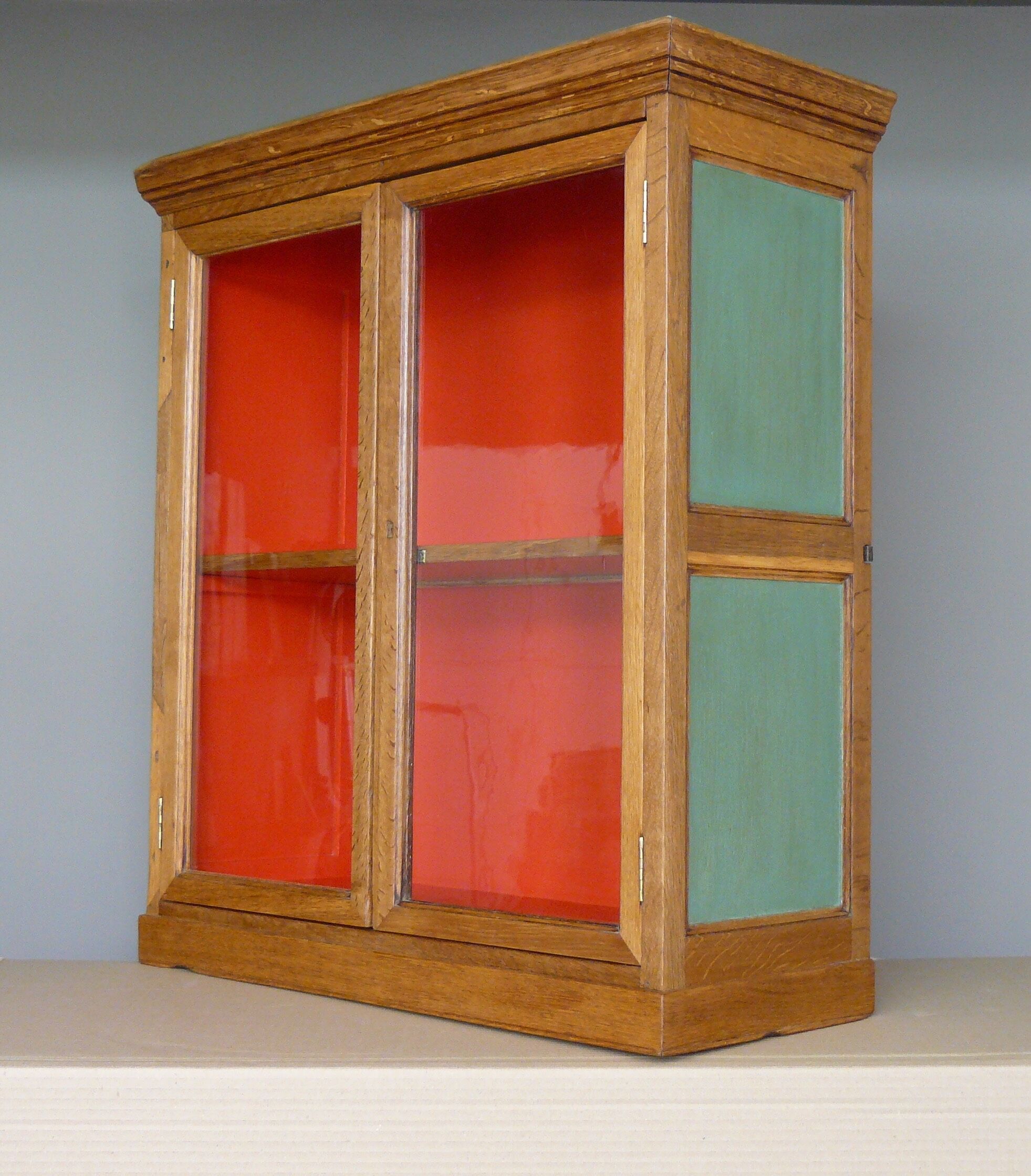 English window painted waxed wood