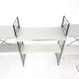 Tomado floor shelf in shades of gray