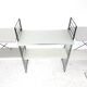Tomado floor shelf in shades of gray