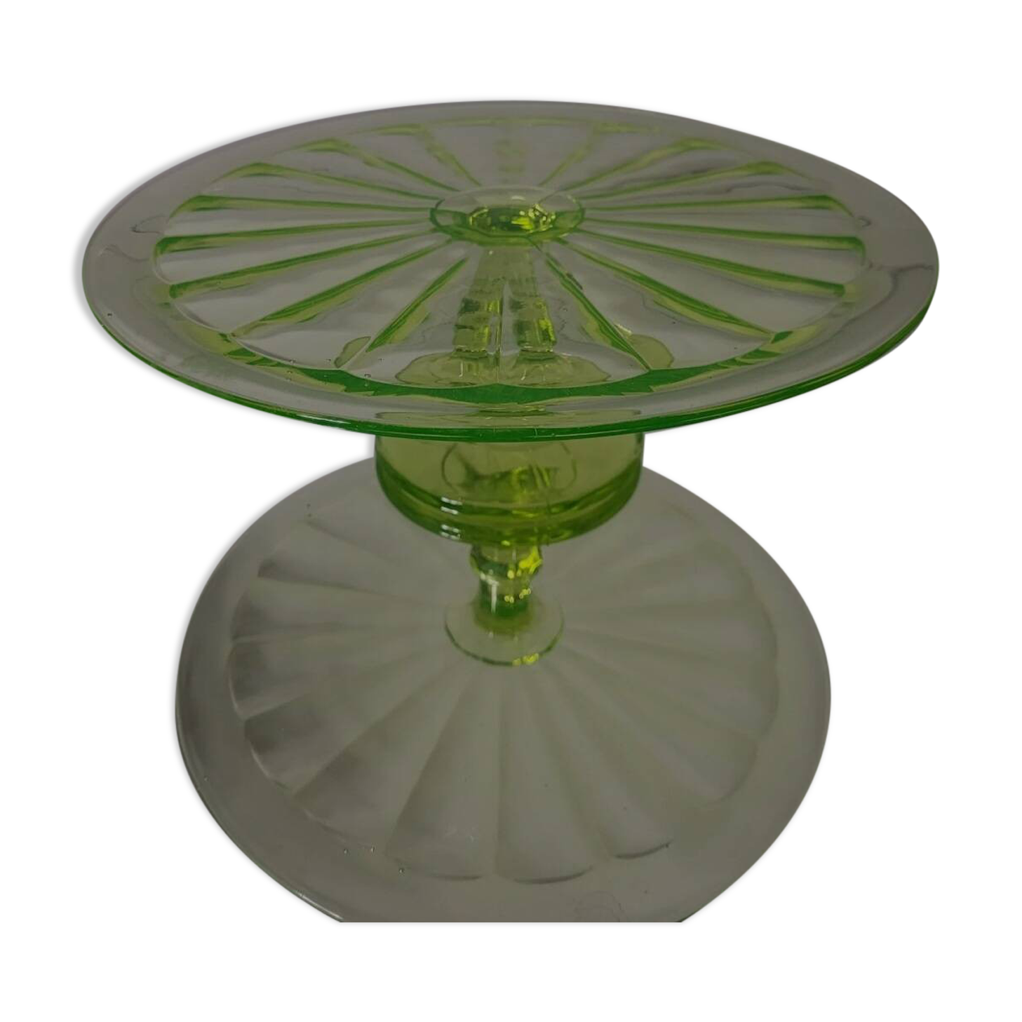 Uranium d'annagroen art déco émaillé taartschotel, Ø 31 cm