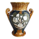 Vintage slip vase with floral decoration