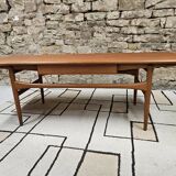 Table basse en teck scandinave 1960 Danemark
