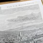 Vesoul, Haute-Saône, printed illustration from 1883.